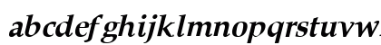 Queens Park Bold Italic Lowercase Preview