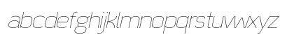 Quizma Thin Italic Demo Lowercase Preview