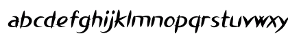 Rangoon Bold Italic Lowercase Preview