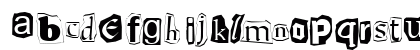Ransom CutUpLetters Lowercase Preview
