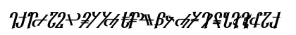 Reanaarian Bold Italic Lowercase Preview