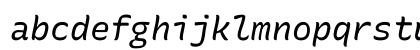 Rec Mono Duotone Italic Lowercase Preview