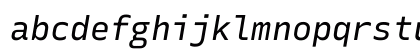 Rec Mono Linear Italic Lowercase Preview