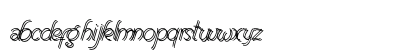 Renania Double Line Regular Lowercase Preview
