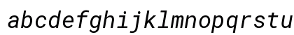 RobotoMono Nerd Font Italic Preview