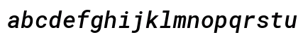 RobotoMono Nerd Font Italic Preview