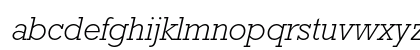 Rockwell Std Light Italic Lowercase Preview