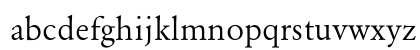 RoGaramond Book Lowercase Preview