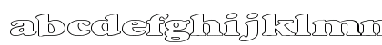 Roma_UltraBold Normal Lowercase Preview