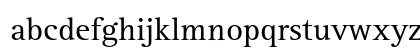 RotisSerif Regular Lowercase Preview