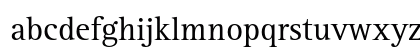 Rotis Serif Std Regular Lowercase Preview