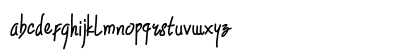 Rowdy Sans Regular Lowercase Preview