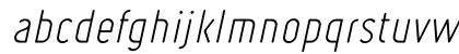 Ruler Light Italic Lowercase Preview