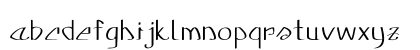 Rumia Extra-expanded Regular Lowercase Preview