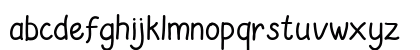 Saridezra Hand Lowercase Preview
