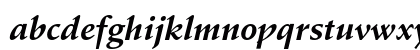 Schneidler Bold Italic Lowercase Preview