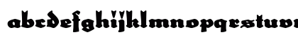 Schulze Werbekraft Regular Lowercase Preview
