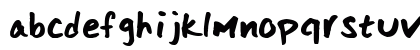 Scoder Hand Regular Lowercase Preview