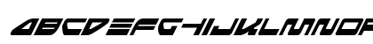 Searider Falcon Super-Italic Italic Lowercase Preview