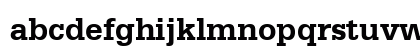 Serifa BT Bold Lowercase Preview