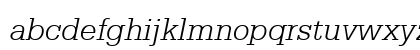Serifa Lt BT Light Italic Lowercase Preview