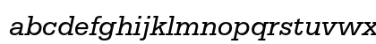 Serifa Italic Lowercase Preview