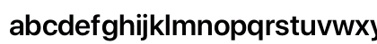 SF Pro Display Semibold Lowercase Preview