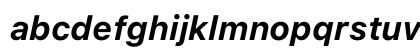 SF Pro Text Bold Italic Lowercase Preview