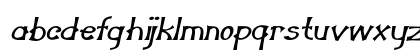 Shackle Bold Italic Lowercase Preview
