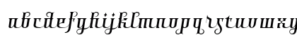 Shiraz Medium Italic Lowercase Preview
