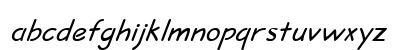 Short Hand Italic Lowercase Preview