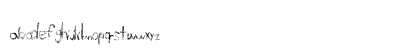 SimpleLucky Regular Lowercase Preview