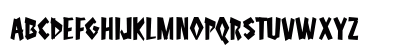Sinkhole Condensed Regular Lowercase Preview