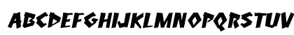 Sinkhole Italic Lowercase Preview