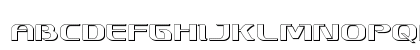 Sky Marshal 3D Regular Lowercase Preview