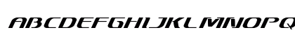 Sky Marshal Super-Italic Italic Lowercase Preview