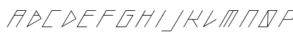 slanted ITALIC shift Regular Preview
