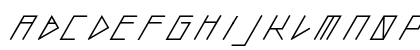 slanted ITALIC shift Bold Preview