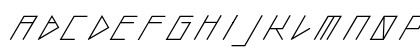 slanted ITALIC shift Medium Preview