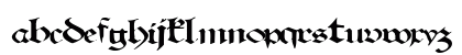 SlashTankMaker33 Regular Lowercase Preview
