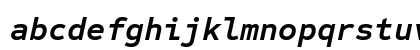 Sometype Mono Bold Italic Lowercase Preview