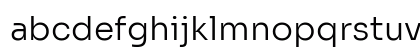 Sora Light Regular Lowercase Preview