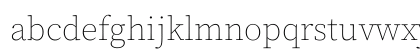 Source Serif Pro ExtraLight Regular Lowercase Preview
