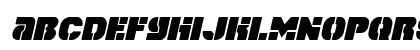 Space Cruiser Italic Italic Lowercase Preview