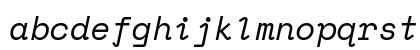 SpaceMono Nerd Font Italic Preview