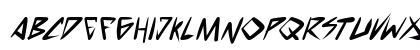 space punk Bold Italic Lowercase Preview