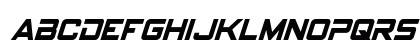 Spy Agency Condensed Italic Lowercase Preview