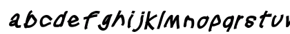Squared Hand Obl Lowercase Preview
