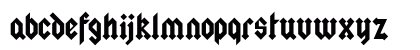Squealer Regular Lowercase Preview