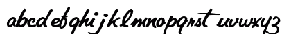 StandardBrushFont54 Bold Lowercase Preview
